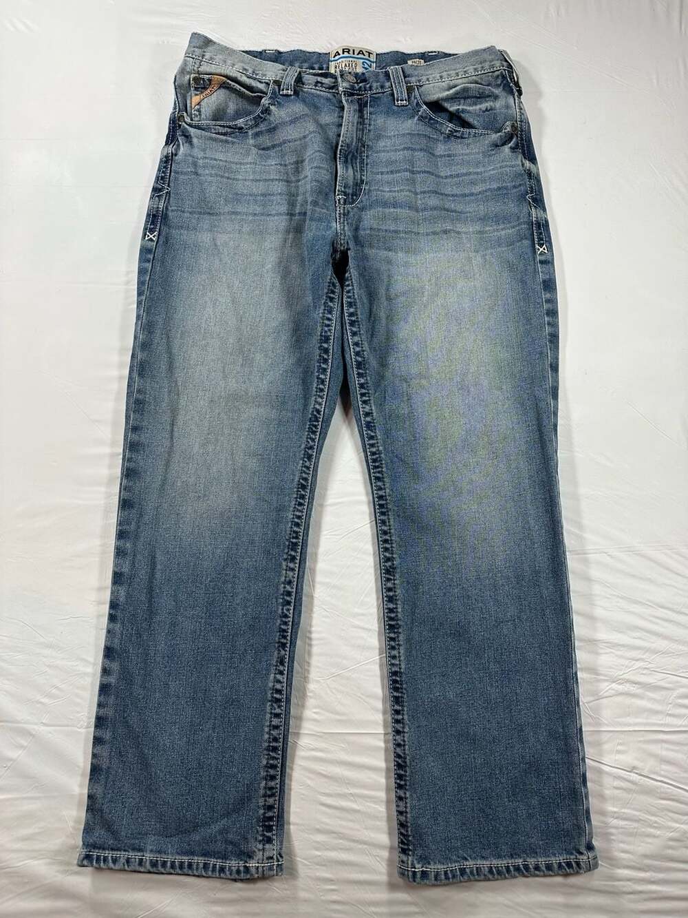 Ariat Traditional Relaxed Bootcut M2 Mens Jeans Size 30x32 Blue Denim Cowboy